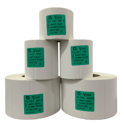 Material transferencia térmica rollo - Etiquetas Vime